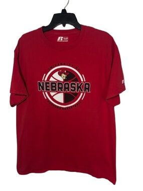 Russell Athletic Red Nebraska Huskers Basketball Tee